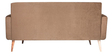 European Velvet 3 Seater Sofa in Buff Brown Colour