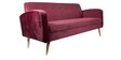 European Velvet 3 Seater Sofa in Crimson Colour