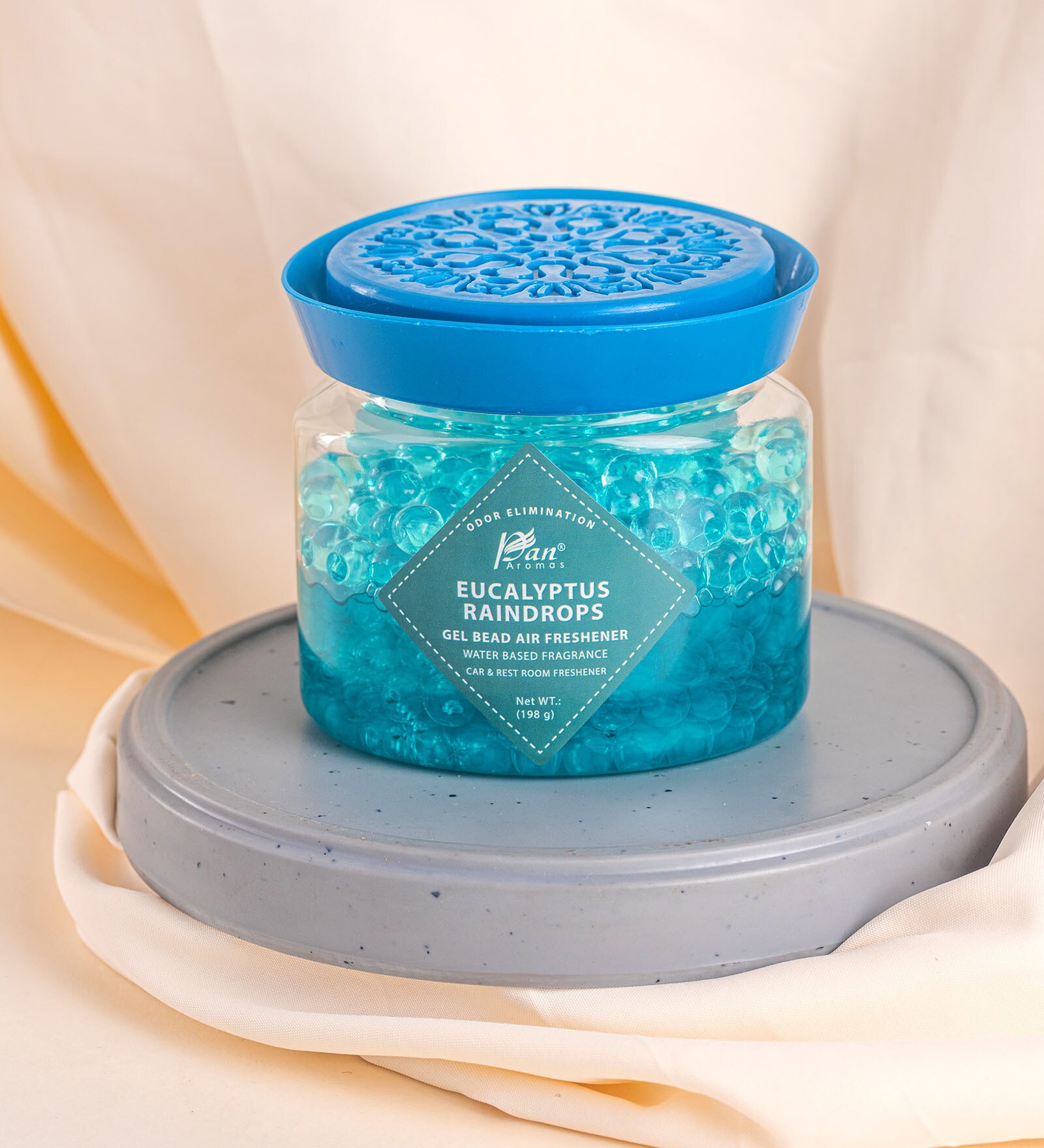 Eucalyptus Raindrops Plastic Air Freshner (Blue)