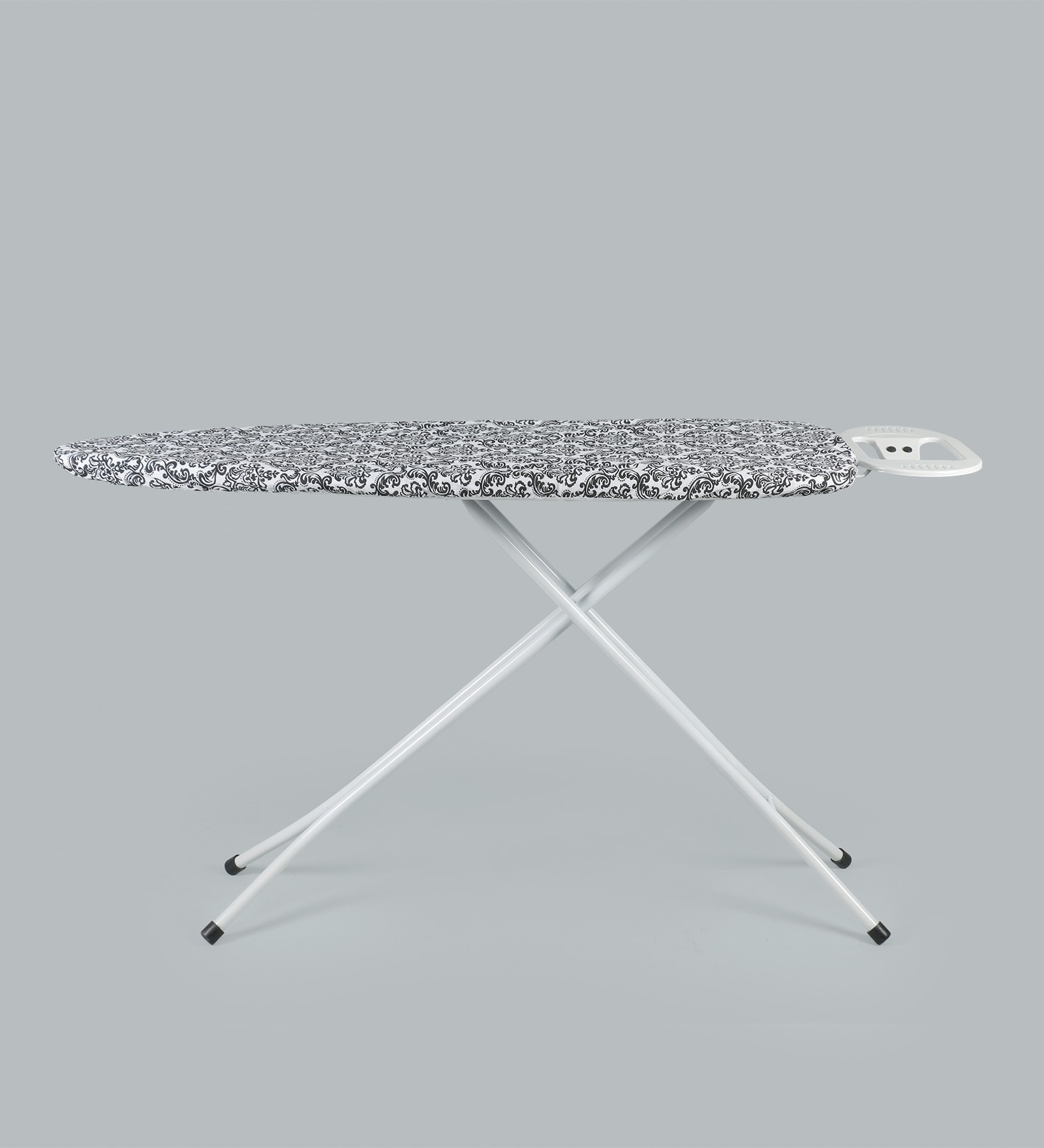 Mild Steel Ironing Board With Iron Holder in Black (L: 48, W: 15, H: 36.2 inches)