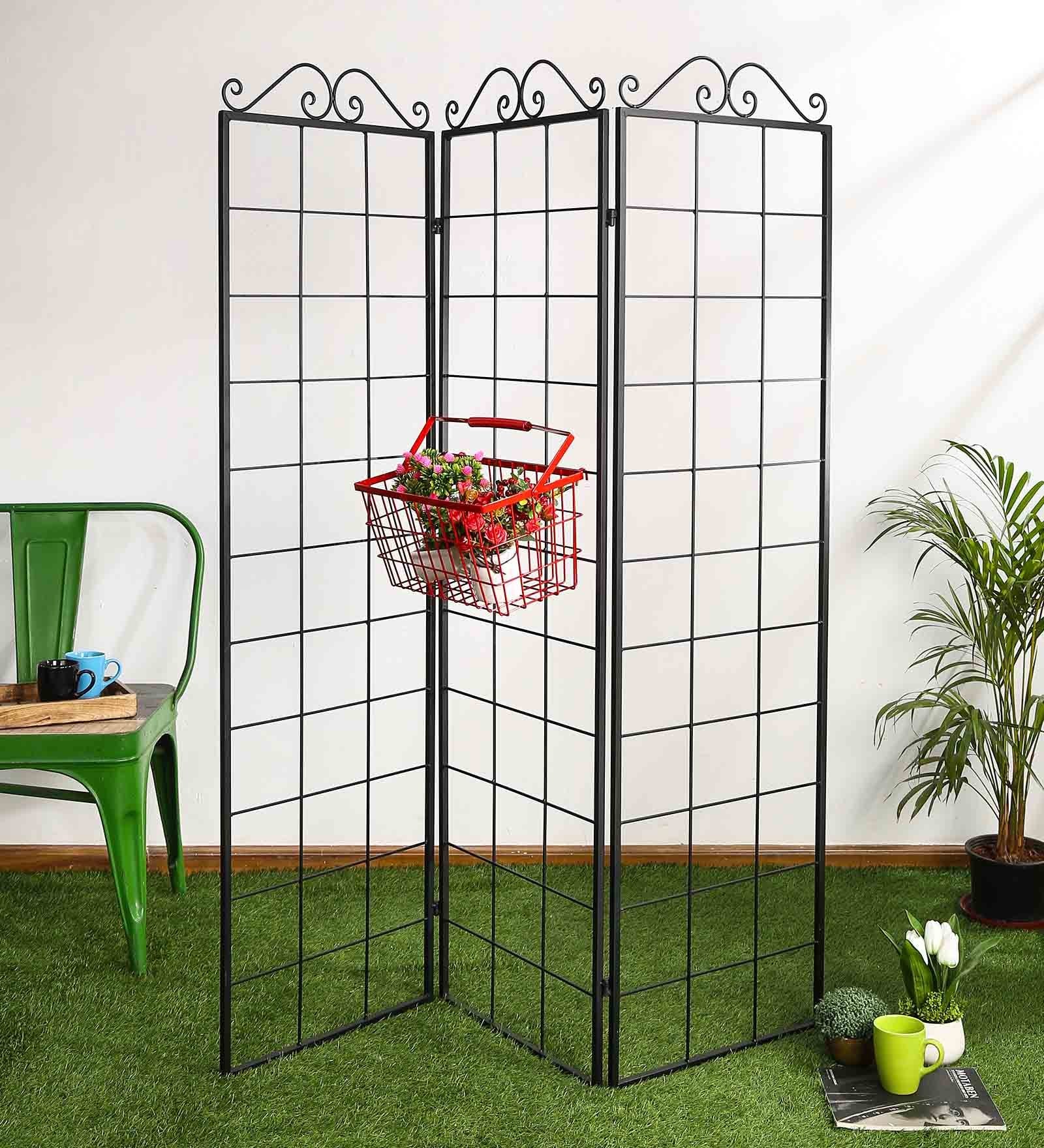 Eurostar Racks Buy Eurostar Mild Steel Metal Folding Wall with Red Basket Online ...