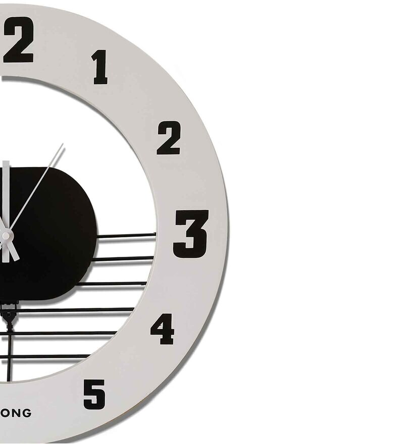 Buy European Design Wooden Finish Nordic Silent Movement Pendulum Wall