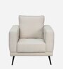 Eugene Fabric 1 Seater Sofa In Beige Colour