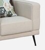 Eugene Fabric 1 Seater Sofa In Beige Colour