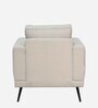 Eugene Fabric 1 Seater Sofa In Beige Colour
