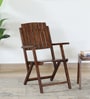 Eupen Sheesham Wood Folding Chair In Provincial Teak Finish