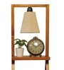 Euphoria Wooden Shelf Table Lamp with Jute Shade & Brown Base