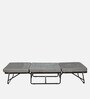 Eurasia Metal Folding Bed in Black Finish with Mattress