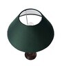 Eureka Polka Black Wood Table Lamp With Green Shade