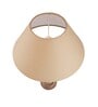 Eureka Polka Natural Wood Table Lamp With Golden Shade