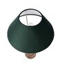 Eureka Polka Natural Wood Table Lamp With Green Shade
