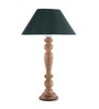 Eureka Polka Natural Wood Table Lamp With Green Shade