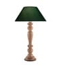 Eureka Polka Natural Wood Table Lamp With Green Shade
