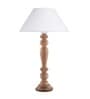 Eureka Polka Natural Wood Table Lamp With White Shade