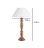 Eureka Polka Natural Wood Table Lamp With White Shade
