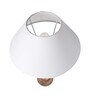 Eureka Polka Natural Wood Table Lamp With White Shade