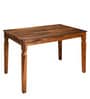 Europa Sheesham Wood 4 Seater Dining Set in Walnut Finish with Bench