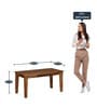 Europa Sheesham Wood 4 Seater Dining Set in Walnut Finish with Bench