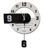 Eagleeye European Design Wooden Finish Nordic Silent Movement Pendulum Wall Clock