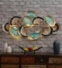 European Ginko Multicolour Metal LED Wall Art