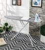 Mild Steel Ironing Board With Iron Holder in Black (L: 48, W: 15, H: 36.2 inches)