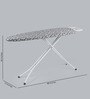 Mild Steel Ironing Board With Iron Holder in Black (L: 48, W: 15, H: 36.2 inches)