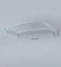 Eurostar Mild Steel White Wall Mounted Cloth Drying Stand Hanger 100 cm