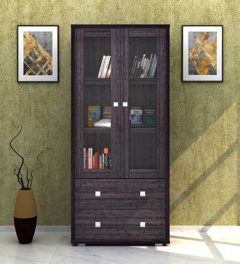 Buy Evergreen Book Case In Wenge Colour By Hometown Online