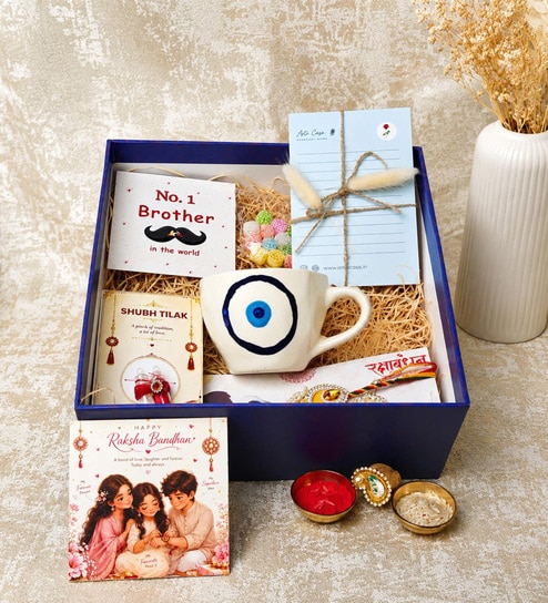 artecasa Evil Eye Blessings Rakhi Hamper-picture-45