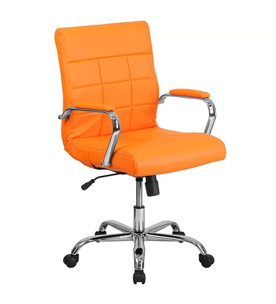 Buy Eva Executive Office Chair in Orange Colour by Furniturstation
