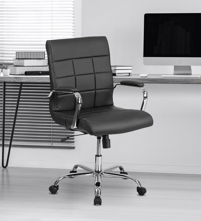 Buy Eva Executive Office Chair Black Colour by Furniturstation Online