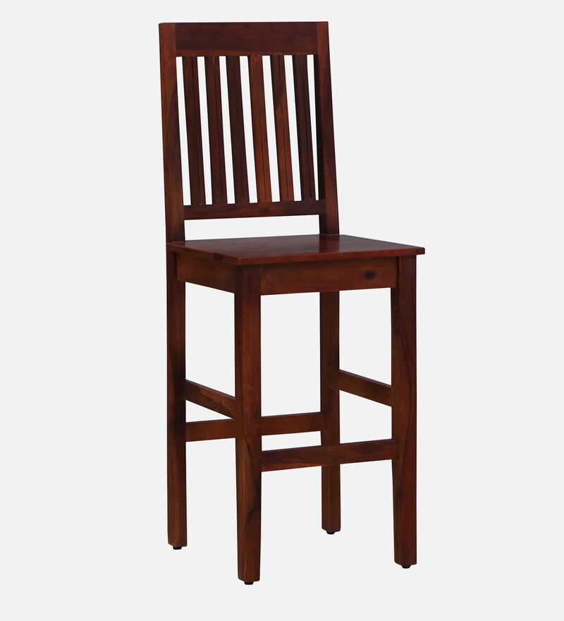 Buy Eva Sheesham Wood Bar Stool In Honey Oak Finish By Woodsworth