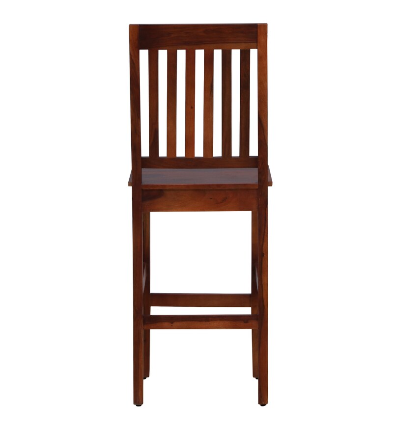 Buy Eva Sheesham Wood Bar Stool In Honey Oak Finish By Woodsworth