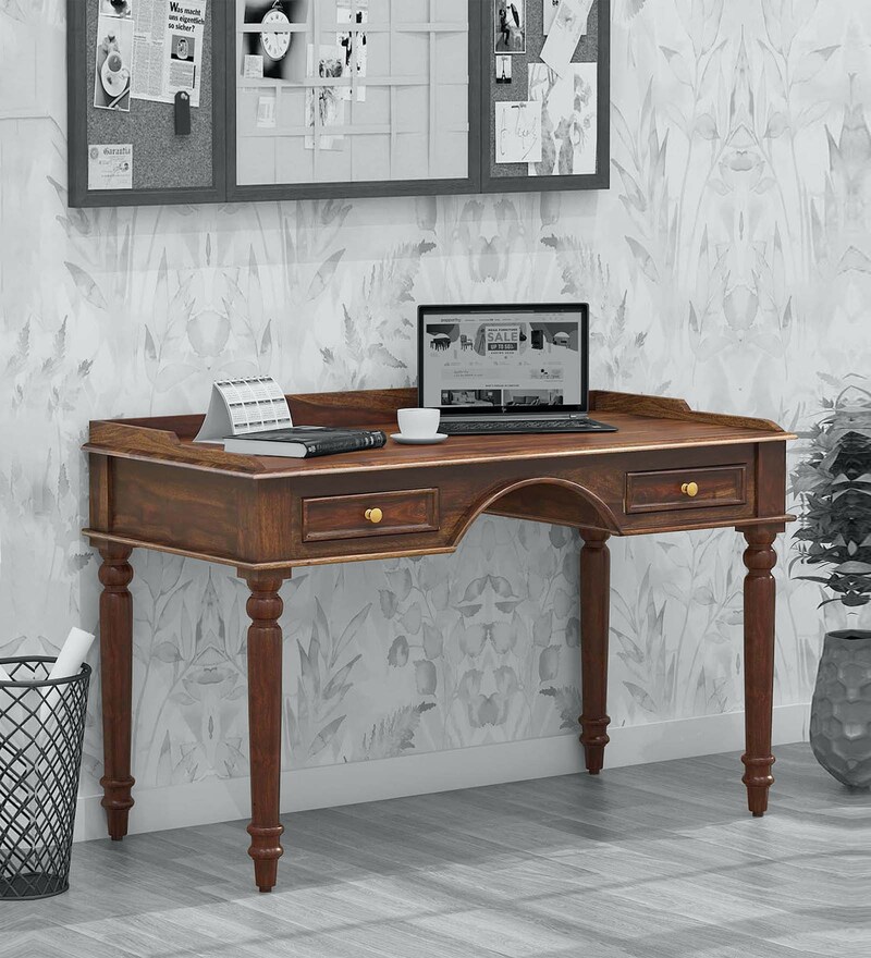 teak wood writing desk