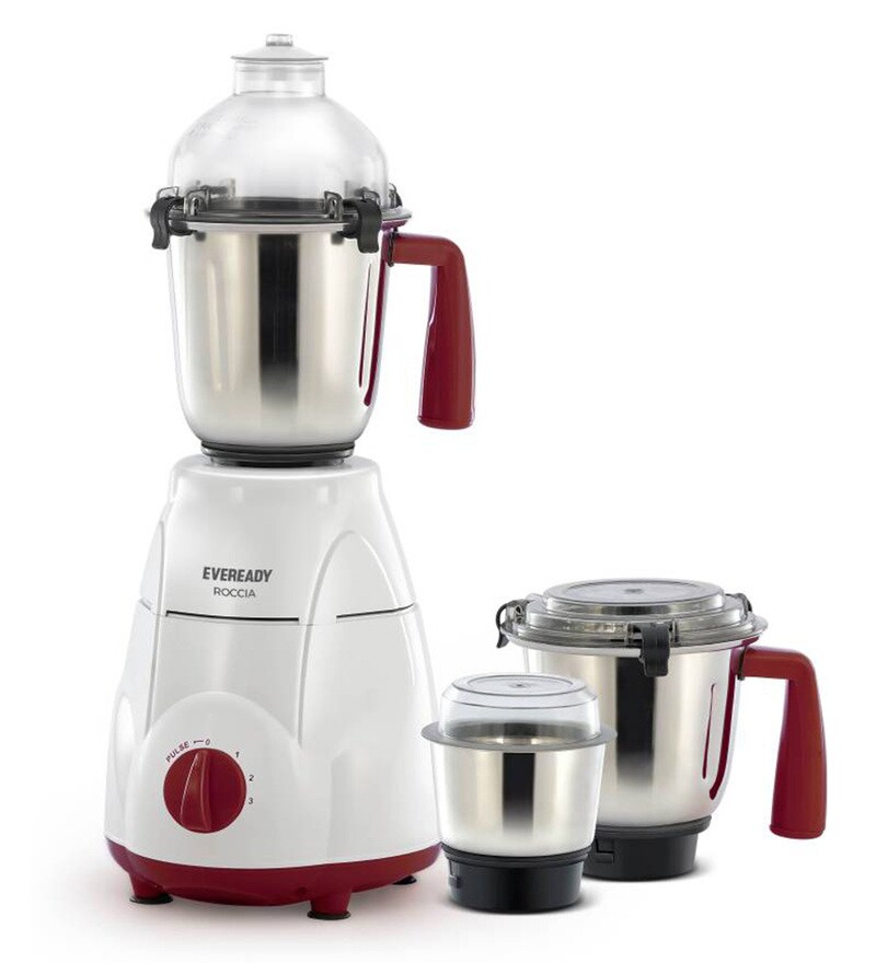 Buy Eveready 3 Jars 500W White Mixer Grinder (Model No EVEMGROCCIA