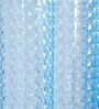 Blue Shower PVC 7 Ft Semisheer Eyelet Shower Curtain