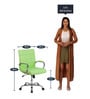 Eva Executive Office Chair in Green Colour