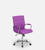 Eva Leatherette Executive Chair in Purple Colour
