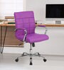 Eva Leatherette Executive Chair in Purple Colour