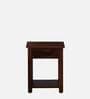 Eva Sheesham Wood Bedside Table In Provincial Teak Finish