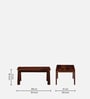 Eva Sheesham Wood Coffee Table In Honey Oak Finish
