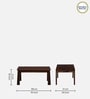 Eva Sheesham Wood Coffee Table In Provincial Teak Finish