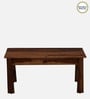Eva Sheesham Wood Coffee Table In Rustic Teak Finish