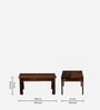 Eva Sheesham Wood Coffee Table In Rustic Teak Finish