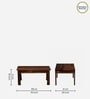 Eva Sheesham Wood Coffee Table In Rustic Teak Finish