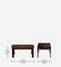 Eva Sheesham Wood Coffee Table In Rustic Teak Finish