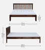 Eva Sheesham Wood King Size Bed In Provincial Teak Finish