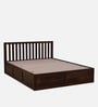 Eva Sheesham Wood King Size Bed In Provincial Teak Finish With Box Storage