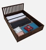 Eva Sheesham Wood King Size Bed In Provincial Teak Finish With Box Storage