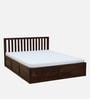 Eva Sheesham Wood King Size Bed In Provincial Teak Finish With Box Storage